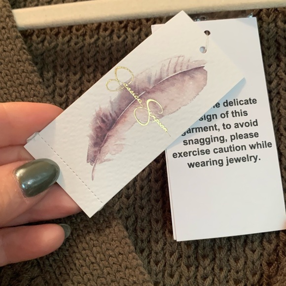 Jessica Simpson Marina Varsity cardigan duster nwt women’s size small. - Picture 9 of 10